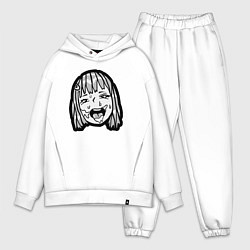 Мужской костюм оверсайз Ahegao baby, цвет: белый