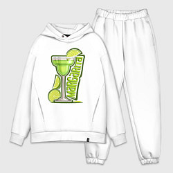 Мужской костюм оверсайз Коктейль Маргарита, цвет: белый