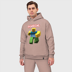 Мужской костюм оверсайз Roblox бегущий персонаж, цвет: пыльно-розовый — фото 2