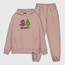 Мужской костюм оверсайз Дракон - Символ года, цвет: пыльно-розовый