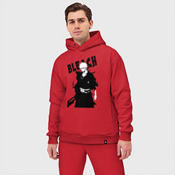 Мужской костюм оверсайз Блич ичиго куросаки из манги, цвет: красный — фото 2