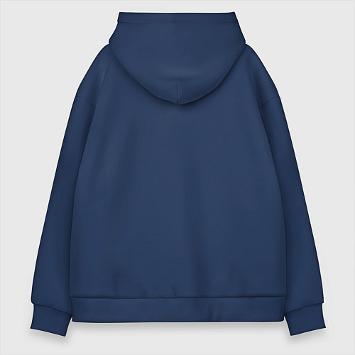 Мужской костюм оверсайз Лама - альпака в ушанке / Тёмно-синий – фото 2