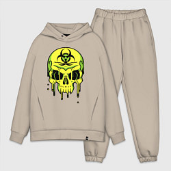 Мужской костюм оверсайз Biohazard skull