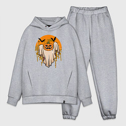 Мужской костюм оверсайз Призрак хэллоуина, цвет: меланж