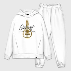 Мужской костюм оверсайз Повелитель струн, цвет: белый