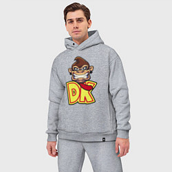 Мужской костюм оверсайз Donkey kong head, цвет: меланж — фото 2
