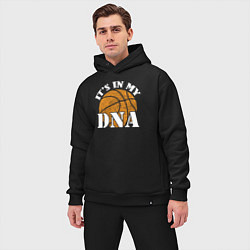 Мужской костюм оверсайз ДНК баскетбола, цвет: черный — фото 2