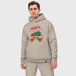 Мужской костюм оверсайз Захватывающего Рождества, цвет: миндальный — фото 2