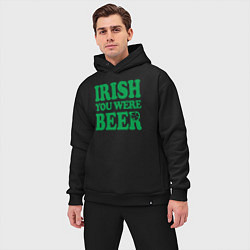 Мужской костюм оверсайз Irish you were beer, цвет: черный — фото 2