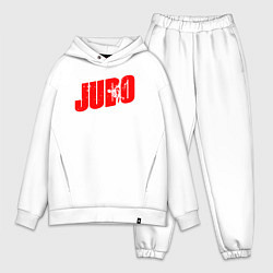 Мужской костюм оверсайз Judo red, цвет: белый