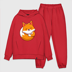 Мужской костюм оверсайз Orange fox, цвет: красный