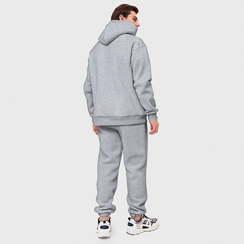 Мужской костюм оверсайз Dont sweat the Technics / Меланж – фото 4