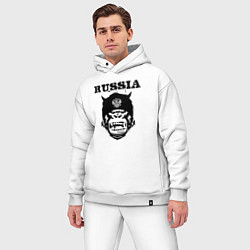 Мужской костюм оверсайз Russian gorilla, цвет: белый — фото 2