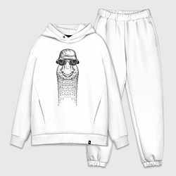 Мужской костюм оверсайз Утка в панаме, цвет: белый