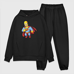 Мужской костюм оверсайз Гомер супермен, цвет: черный