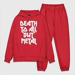 Мужской костюм оверсайз Death to all - кроме металл, цвет: красный