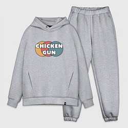 Мужской костюм оверсайз Chicken gun круги, цвет: меланж