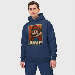 Мужской костюм оверсайз Jump Mario, цвет: тёмно-синий — фото 2
