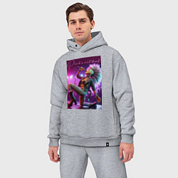 Мужской костюм оверсайз Барби поёт панк-рок, цвет: меланж — фото 2