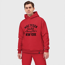 Мужской костюм оверсайз Mike Tyson: New York, цвет: красный — фото 2