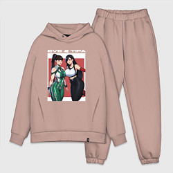 Мужской костюм оверсайз Тифа и Ева girls fantasy, цвет: пыльно-розовый