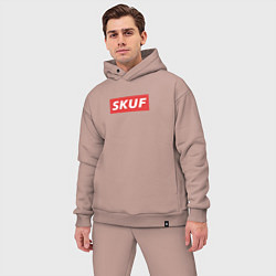 Мужской костюм оверсайз Skuf - trend, цвет: пыльно-розовый — фото 2