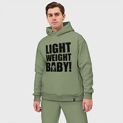 Мужской костюм оверсайз Light weight baby, цвет: авокадо — фото 2