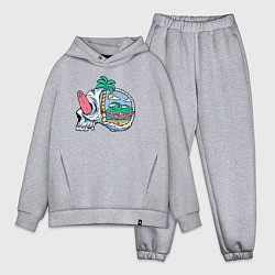 Мужской костюм оверсайз Dead summer skull