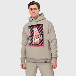 Мужской костюм оверсайз Франкс Зеро Ту, цвет: миндальный — фото 2