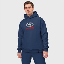 Мужской костюм оверсайз Toyota brend auto, цвет: тёмно-синий — фото 2