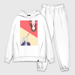 Мужской костюм оверсайз Очень приятно Томоэ, цвет: белый