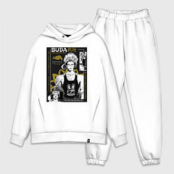 Мужской костюм оверсайз Повесть о конце света Будда бог просветления, цвет: белый