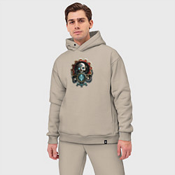 Мужской костюм оверсайз Адептус Warhammer, цвет: миндальный — фото 2