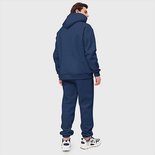 Мужской костюм оверсайз Ветеран войны громкостей / Тёмно-синий – фото 4