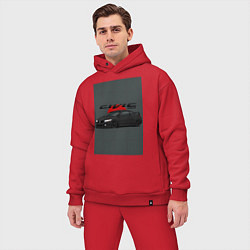 Мужской костюм оверсайз Honda Civic, цвет: красный — фото 2