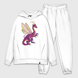 Мужской костюм оверсайз HOMM3 Faerie Dragon, цвет: белый
