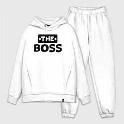 Мужской костюм оверсайз Boss начальник, цвет: белый