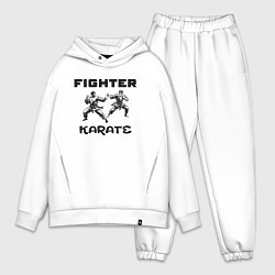 Мужской костюм оверсайз Fighters karate, цвет: белый