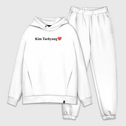 Мужской костюм оверсайз BTS Kim Tae-hyung, цвет: белый