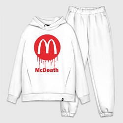 Мужской костюм оверсайз Mcdeath, цвет: белый