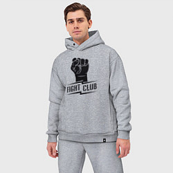 Мужской костюм оверсайз Fight club warrior, цвет: меланж — фото 2