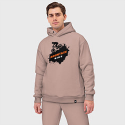 Мужской костюм оверсайз Горный велик, цвет: пыльно-розовый — фото 2