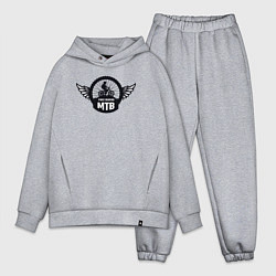 Мужской костюм оверсайз Свободные гонщики, цвет: меланж