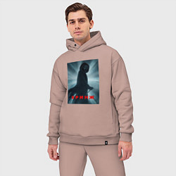 Мужской костюм оверсайз Крик мем, цвет: пыльно-розовый — фото 2