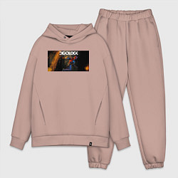 Мужской костюм оверсайз Deadlock Infernus, цвет: пыльно-розовый