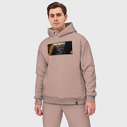 Мужской костюм оверсайз Deadlock Infernus, цвет: пыльно-розовый — фото 2