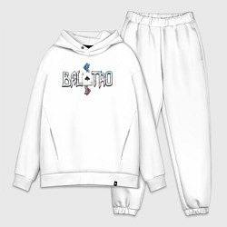 Мужской костюм оверсайз Balatro logotype, цвет: белый
