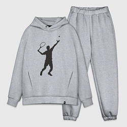 Мужской костюм оверсайз Теннисная подача, цвет: меланж