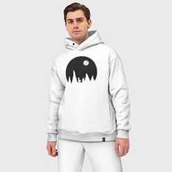 Мужской костюм оверсайз Ночной мечтатель, цвет: белый — фото 2