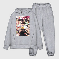 Мужской костюм оверсайз Дандадан: Момо Аясэ, цвет: меланж